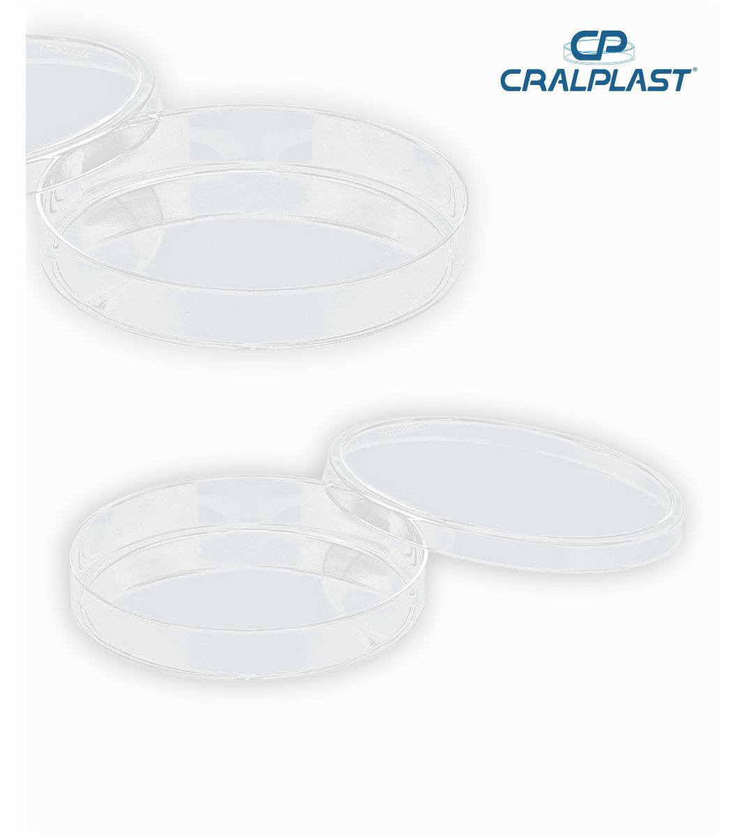 Placa de petri PS 90mmx15mm lisa estéril